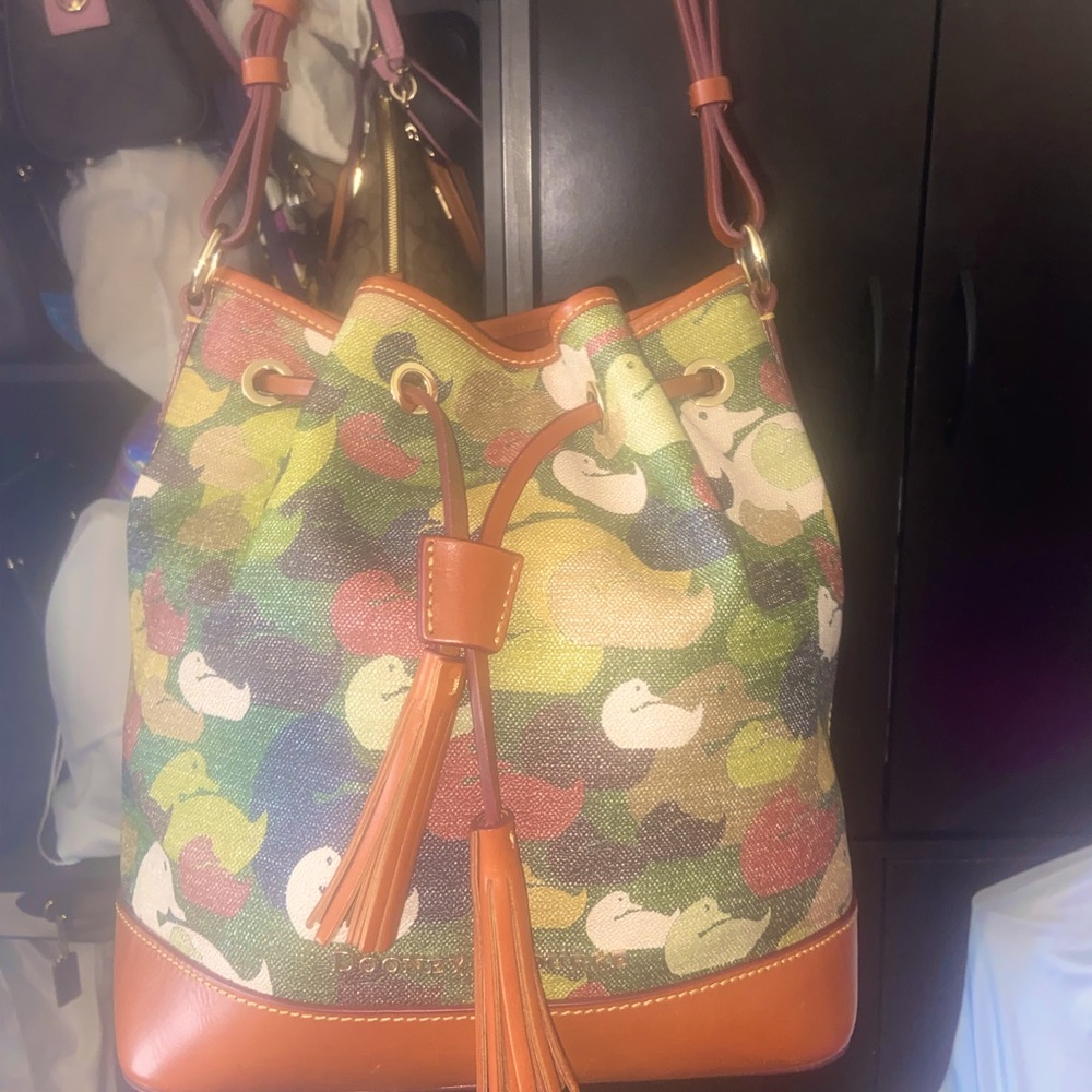 Dooney & Bourke Camo Duck Drawstring Bucket